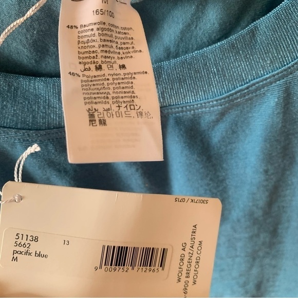 Wolford Athens Sleeveless Top Pacific Blue - Picture 9 of 10